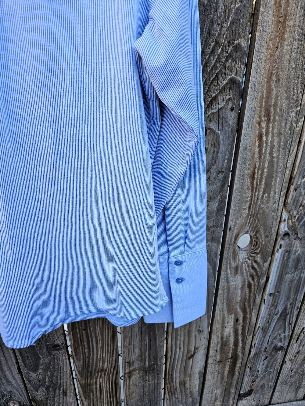 Liz Claiborne Pale Blue Collared Button-Up Blouse Women's Size M - Picture 15 of 16
